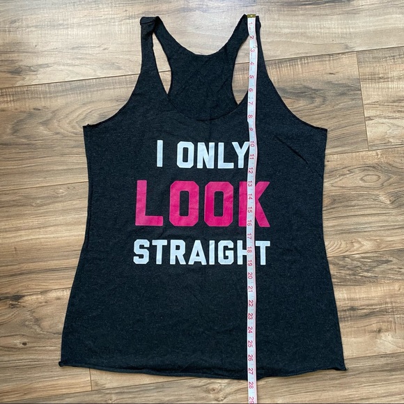 [ Sold ] Funny Pride Raw Edge Racerback Tank, Large - Picture 4 of 5